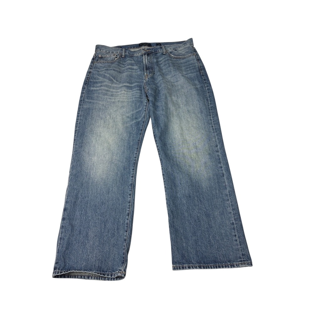 Lucky Brand 181 Relaxed Straight Mens Jeans 40x30 Blue Cotton Denim‎ 7M10543